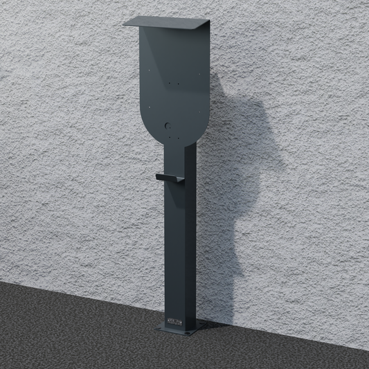 Ladesäule passend für Webasto Wallbox Unite mit Dach | Ständer | Standfuß | Stele