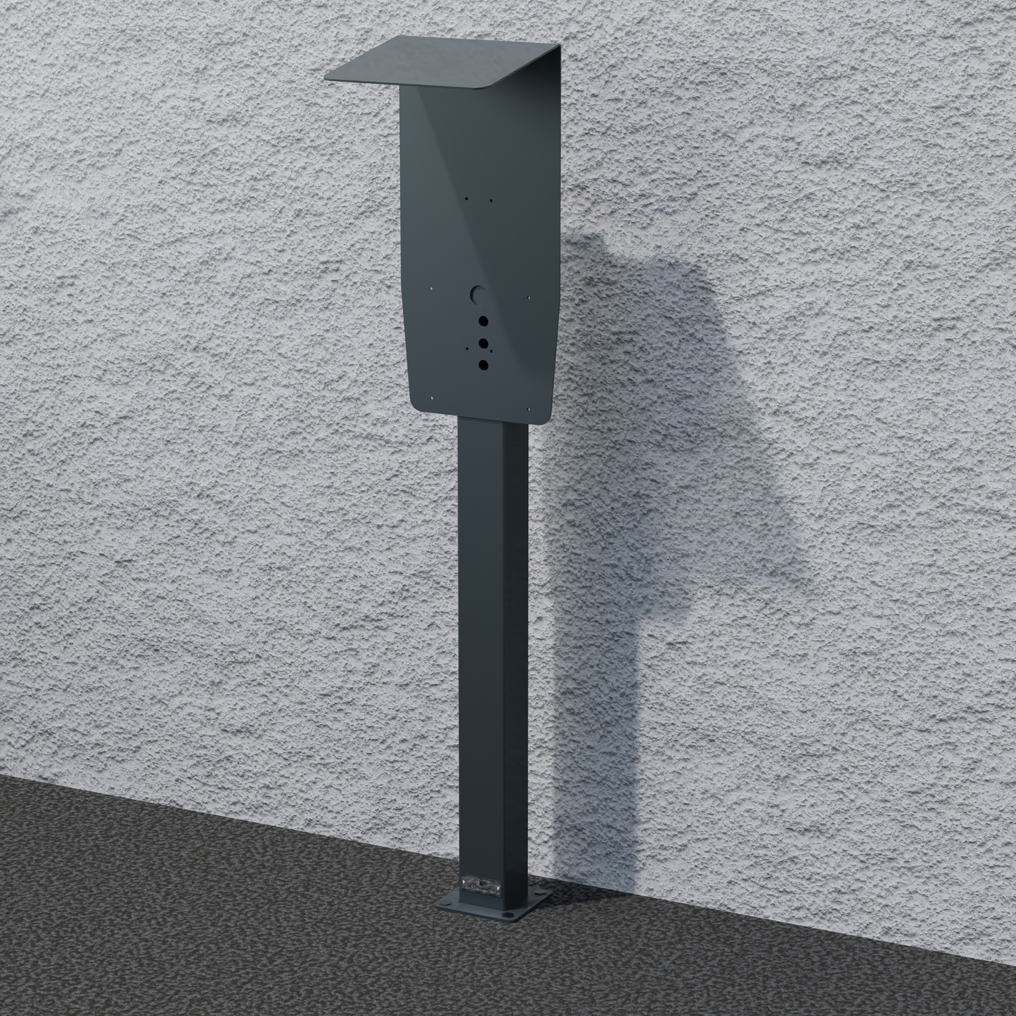 Ladesäule passend für Mennekes Amtrom Charge Control & Xtra Wallbox mit Dach | Ständer | Standfuß | Stele | Base