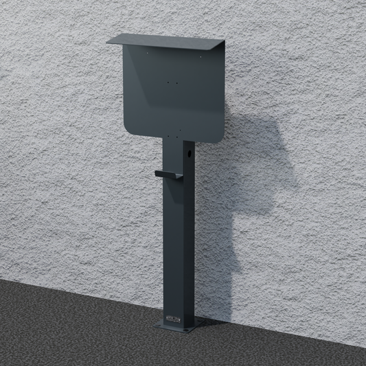 Ladesäule passend für SMA EV Charger Wallbox mit Dach | Ständer | Standfuß | Stele | Base