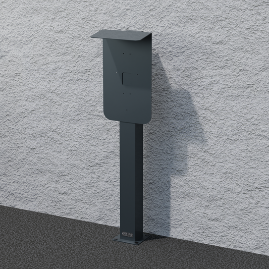 Ladesäule passend für ELLI (VW) Audi, Skoda Wallbox  mit Dach | Ständer | Standfuß | Stele