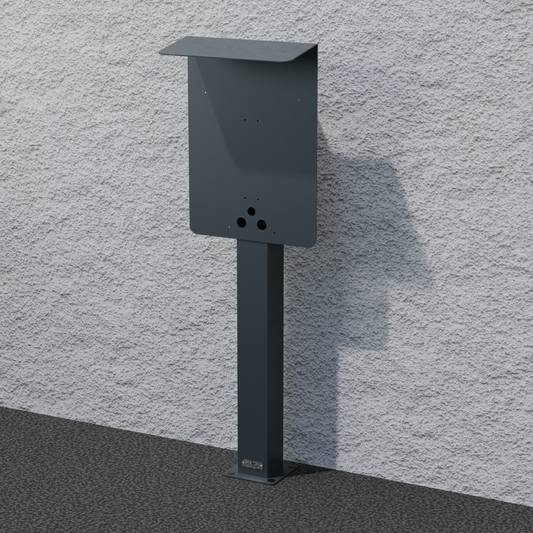 Ladesäule passend für eCHARGE cPH2 von Hardy Barth mit Dach | Ständer | Standfuß | Stele