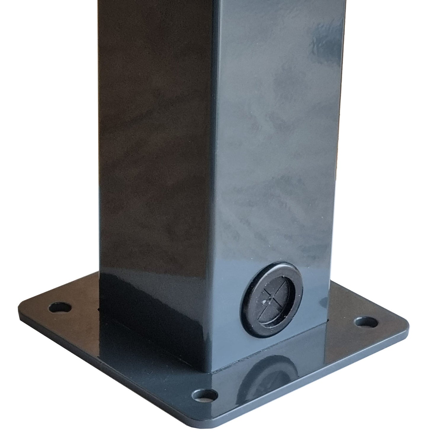 Doppel Ladesäule / Standfuß passend für Voitas Wallbox aus Edelstahl mit Pulverbeschichtung | Ständer | Standfuß | Stele |