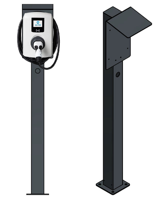 Ladesäule passend für Alfen Eve Single oder Double Pro Wallbox mit Dach | Ständer | Standfuß | Stele |