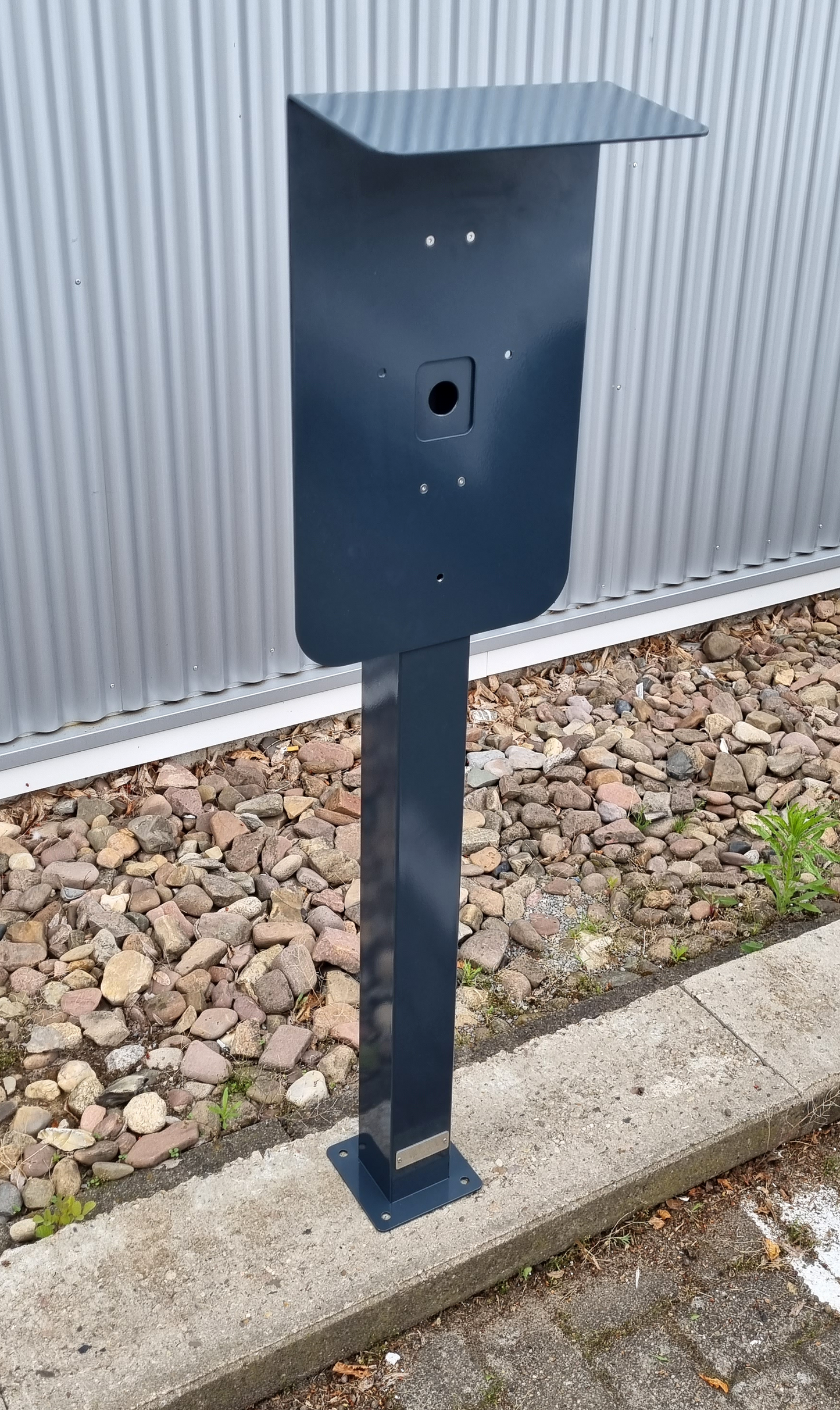 Ladesäule passend für ABL EM4 Twin Wallbox | mit Dach | Ständer | Standfuß | Stele