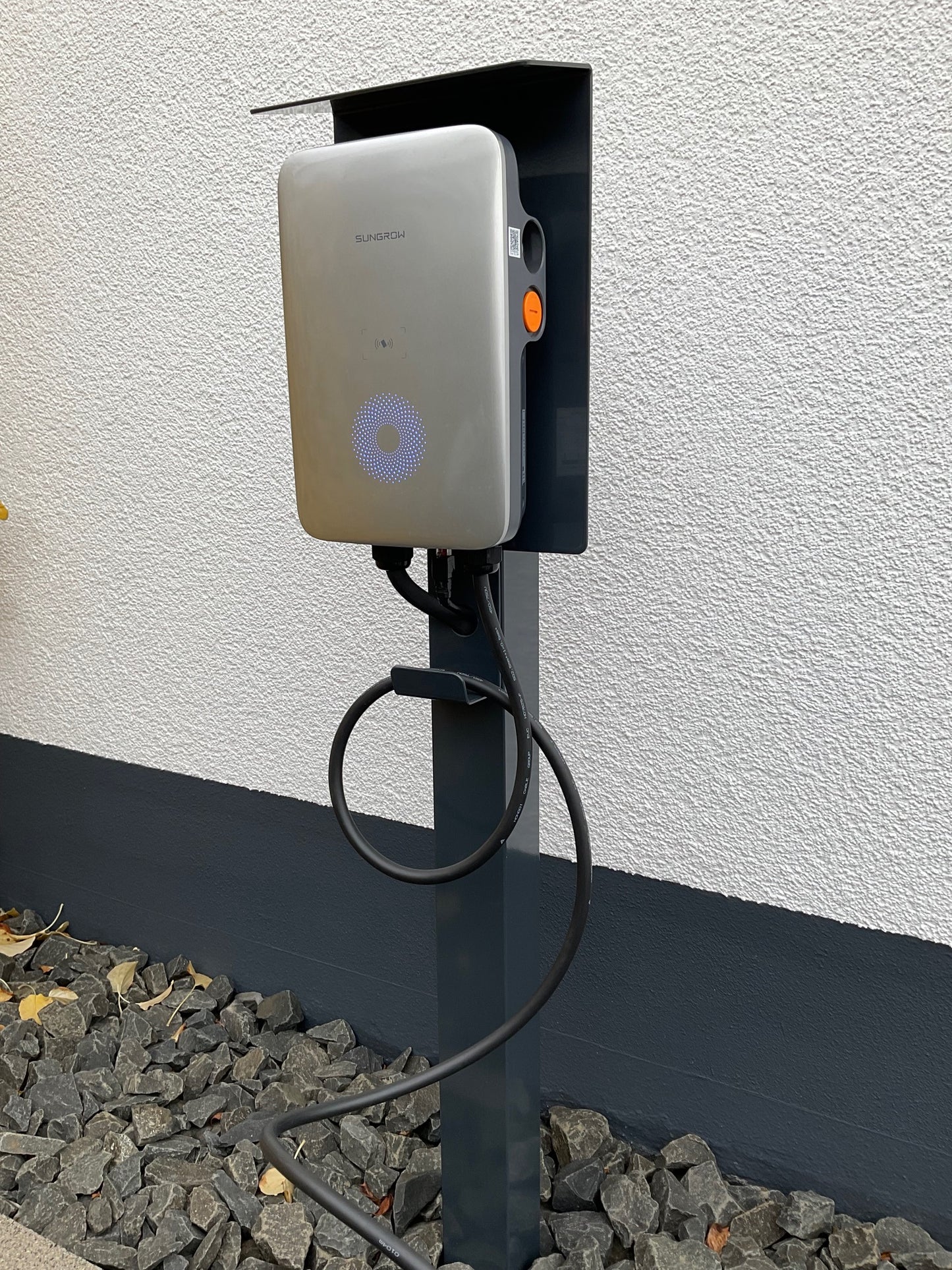 Ladesäule passend für Sungrow Wallbox mit Dach | Ständer | Standfuß | Stele | Base