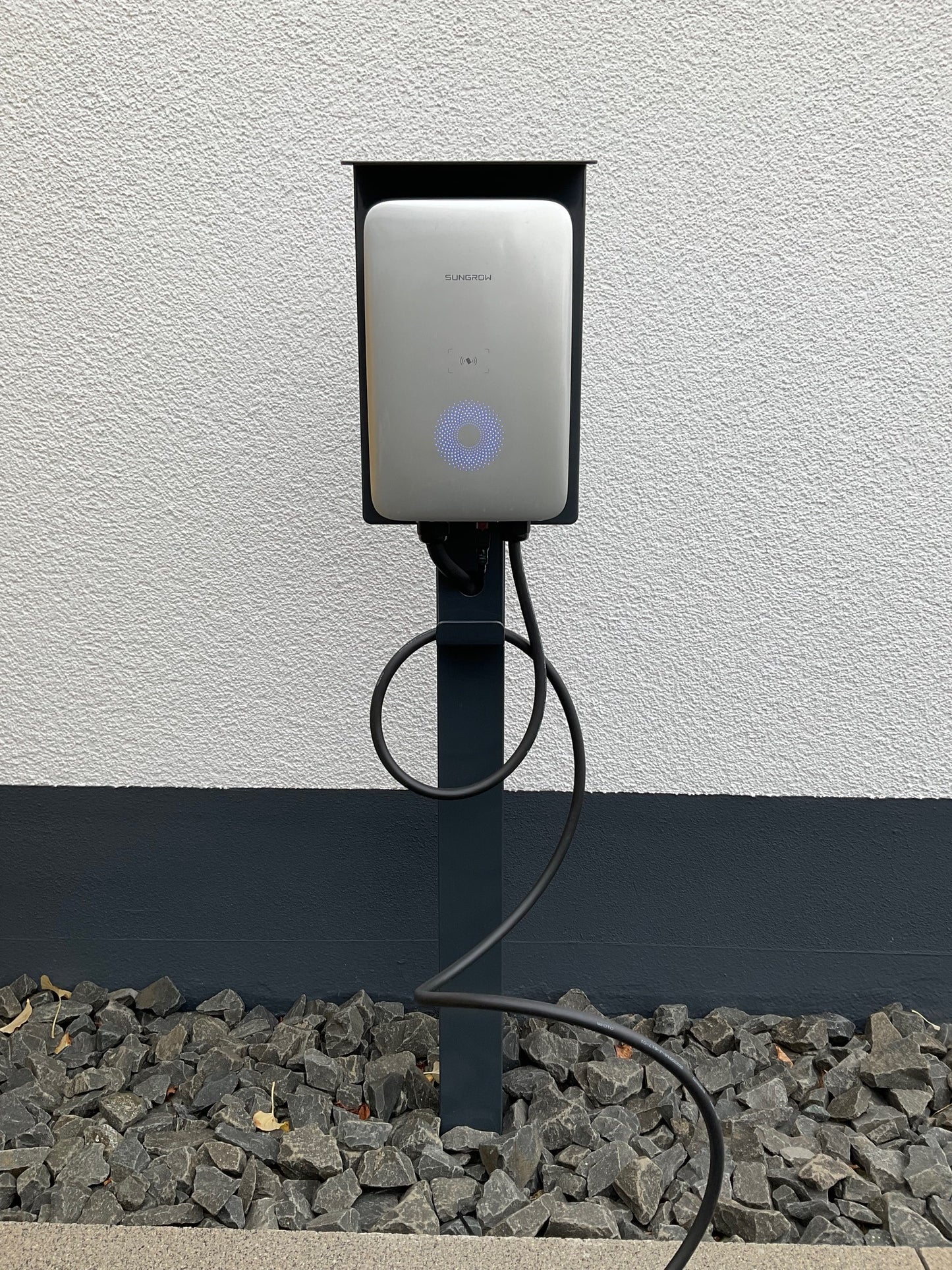 Ladesäule passend für Sungrow Wallbox mit Dach | Ständer | Standfuß | Stele | Base