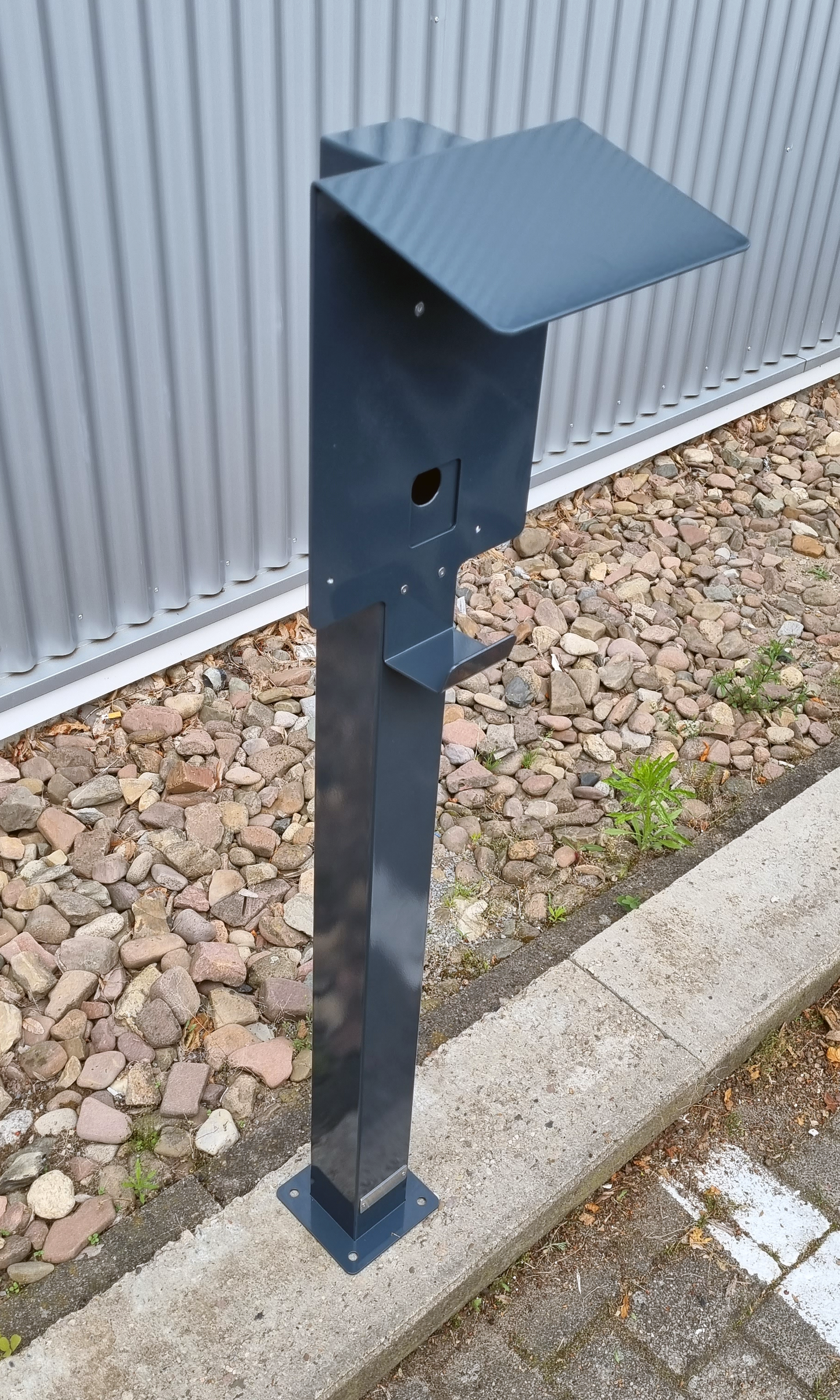 Ladesäule passend für für ABL EMH1 Wallbox mit Dach | Ständer | Standfuß | Stele | auch passend für die Senec Wallbox Pro