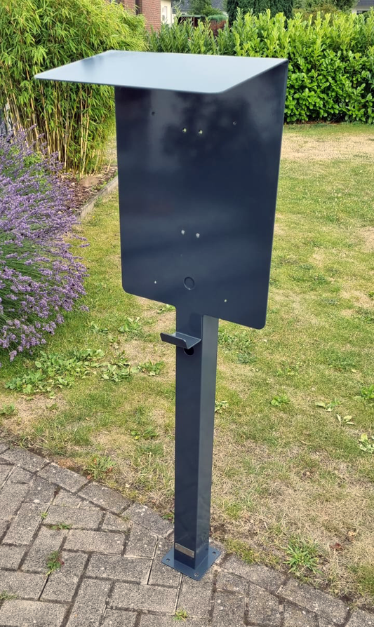Ladesäule passend für ABL EMH3 Wallbox mit Dach | Ständer | Standfuß | Stele