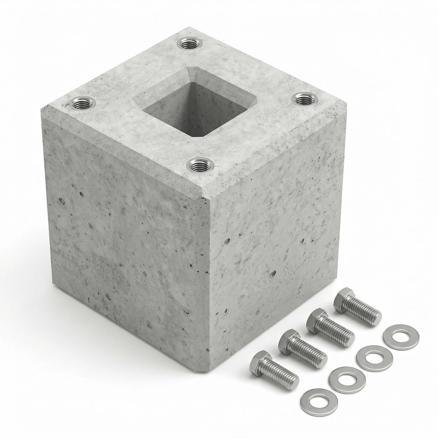 Fertigbetonfundament speziell passend für Original ABL Stele POLE Slim (100000237, 100000245, 100000191)