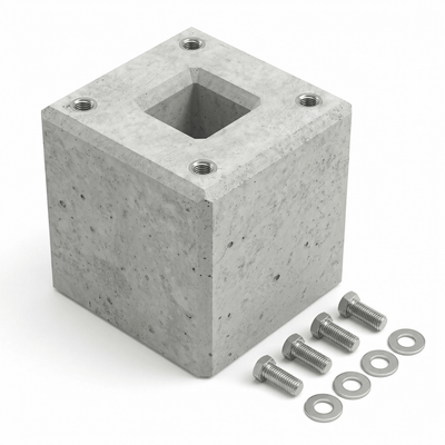 Fertigbetonfundament speziell passend für Original ABL Stele POLE Slim (100000237, 100000245, 100000191)
