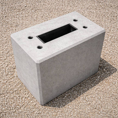 Fertigfundament speziell für Hager XVA135 / XVA140 / XVA137 Standfuß - Ständer Stele