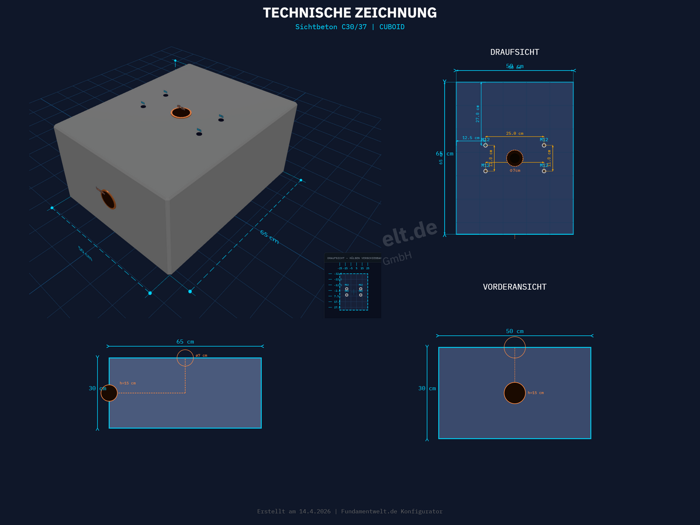 Hager Witty Park 2 Fundament
