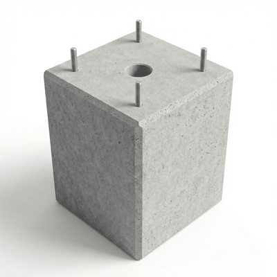 Fertigfundament für Hectronic Citea Parkscheinautomat