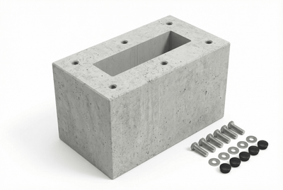 Fertigfundament speziell für KEBA Standfuß KeContact P20 / P30 / P40 Ladesäule (Keba 131813, 89735,90786,131771,131813)