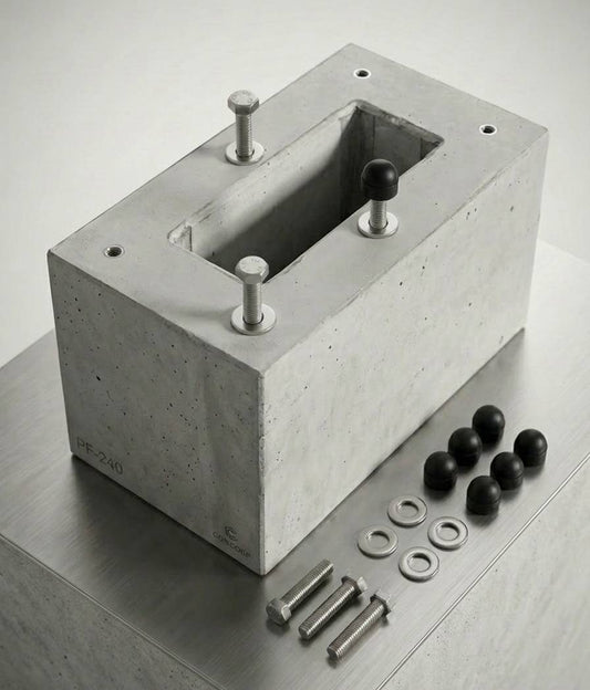 Fertigfundament speziell für KEBA Standfuß KeContact P20 / P30 / P40 Ladesäule (Keba 131813, 89735,90786,131771,131813)