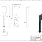 Ladesäule passend für EcoFlow Powerpulse 2 Wallbox mit Dach | Ständer | Standfuß | Stele