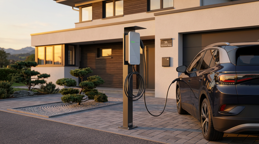 Ladesäule passend für Loxone Tree oder Air Wallbox mit Dach | Ständer | Standfuß | Stele | Base