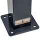 Doppel Ladesäule / Standfuß passend für für Voitas Wallbox aus Edelstahl mit Pulverbeschichtung | Ständer | Standfuß | Stele |