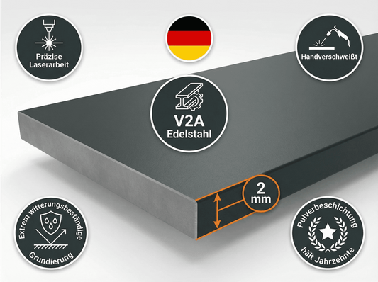 Ladesäule speziell passend für SOFAR EV11k-AC-02 Wallbox mit Dach und Kabelhaken | Ständer | Standfuß | Stele | Base