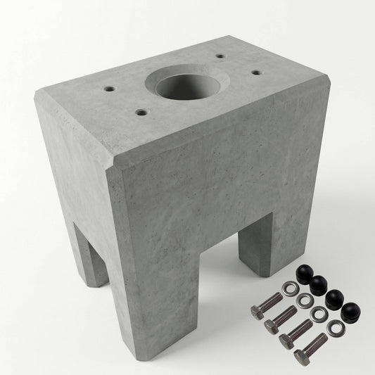 Fertigfundament aus Beton speziell passend für Standfuß Mennekes Amtron 4You, 4Business