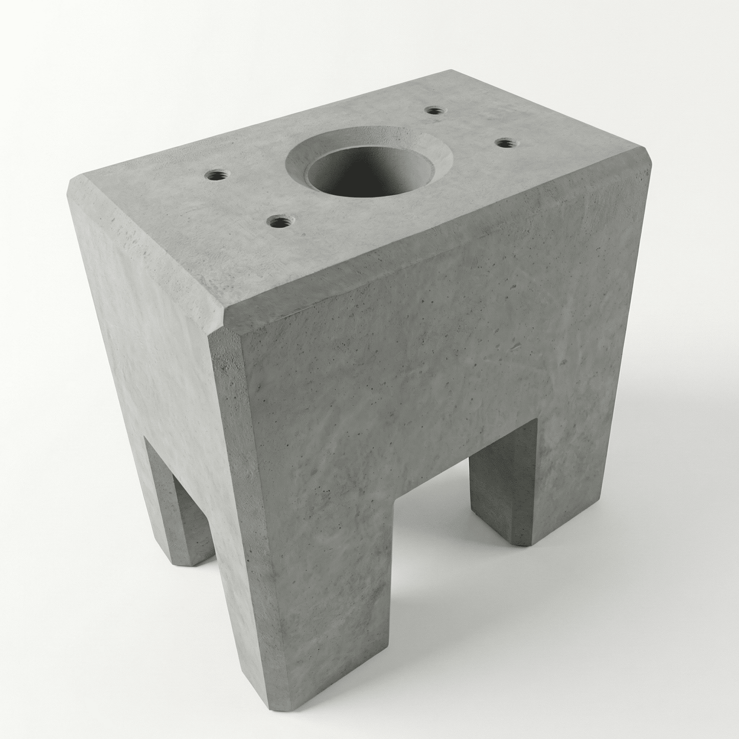 Fertigfundament aus Beton speziell passend für Standfuß Mennekes Amtron 4You, 4Business