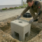 Fertigfundament aus Beton speziell passend für Standfuß Mennekes Amtron 4You, 4Business
