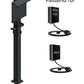 Ladesäule passend für Wallbox OpenWB Pro, Pro+ und DUO Walbox mit Dach und Kabelhaken