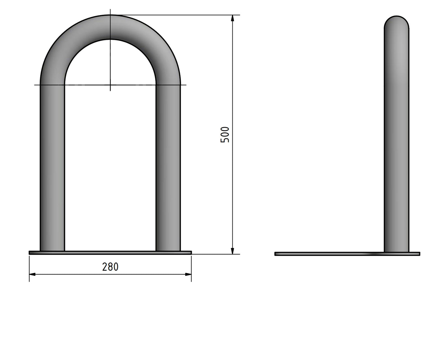 Ladesäulen Rammschutz - Schutzbügel - Extrem Robust - Genau passend