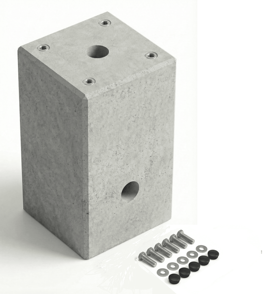 Fertigfundament XL (101 Kg) aus Beton für "DIE-LADESÄULE.DE" Ladesäule, Standfuß oder Stele